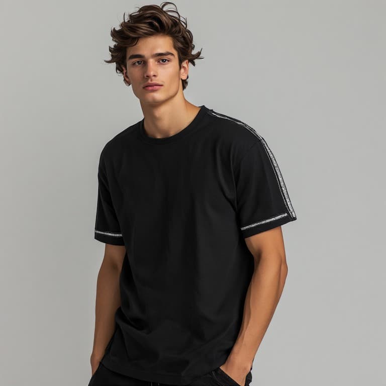 T-shirt with Tape Details thumbnail 3