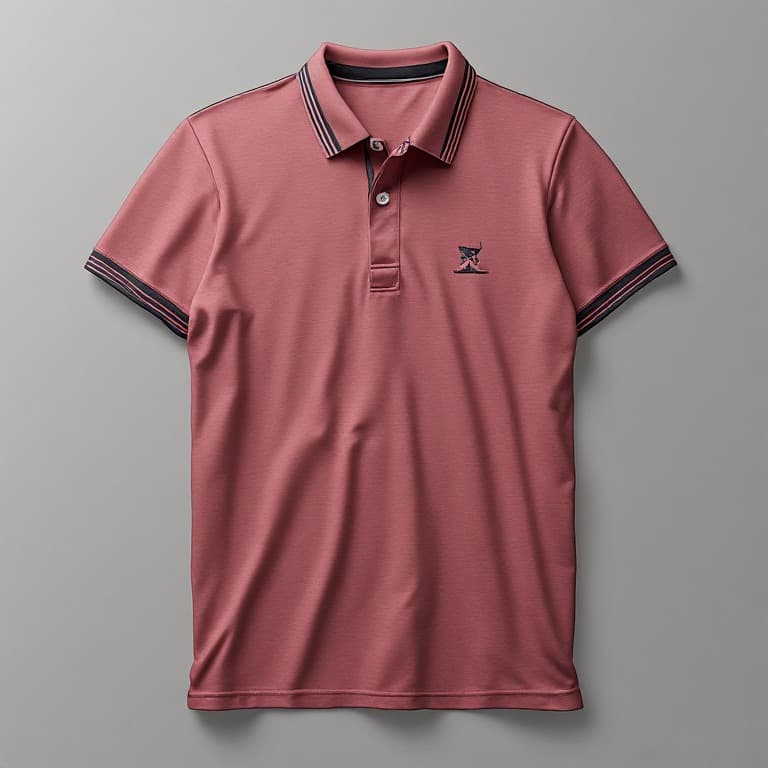 Polo with Tipping Details